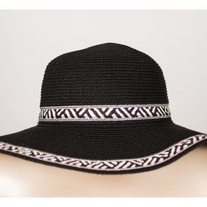 Straw Hat with Trim